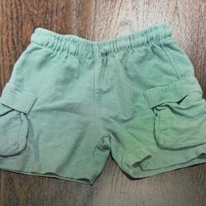 Kids Green Cargo Shorts